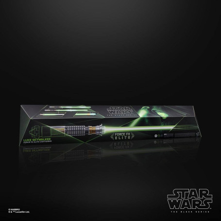 Hasbro - Sable de luz Force Fx de Luke Skywalker - Réplica de la serie negra Elite
