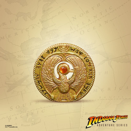 Hasbro - Medallón del Cetro de Ra - Serie Aventuras de Indiana Jones: Los Cazadores del Arca Perdida Réplica 1/1