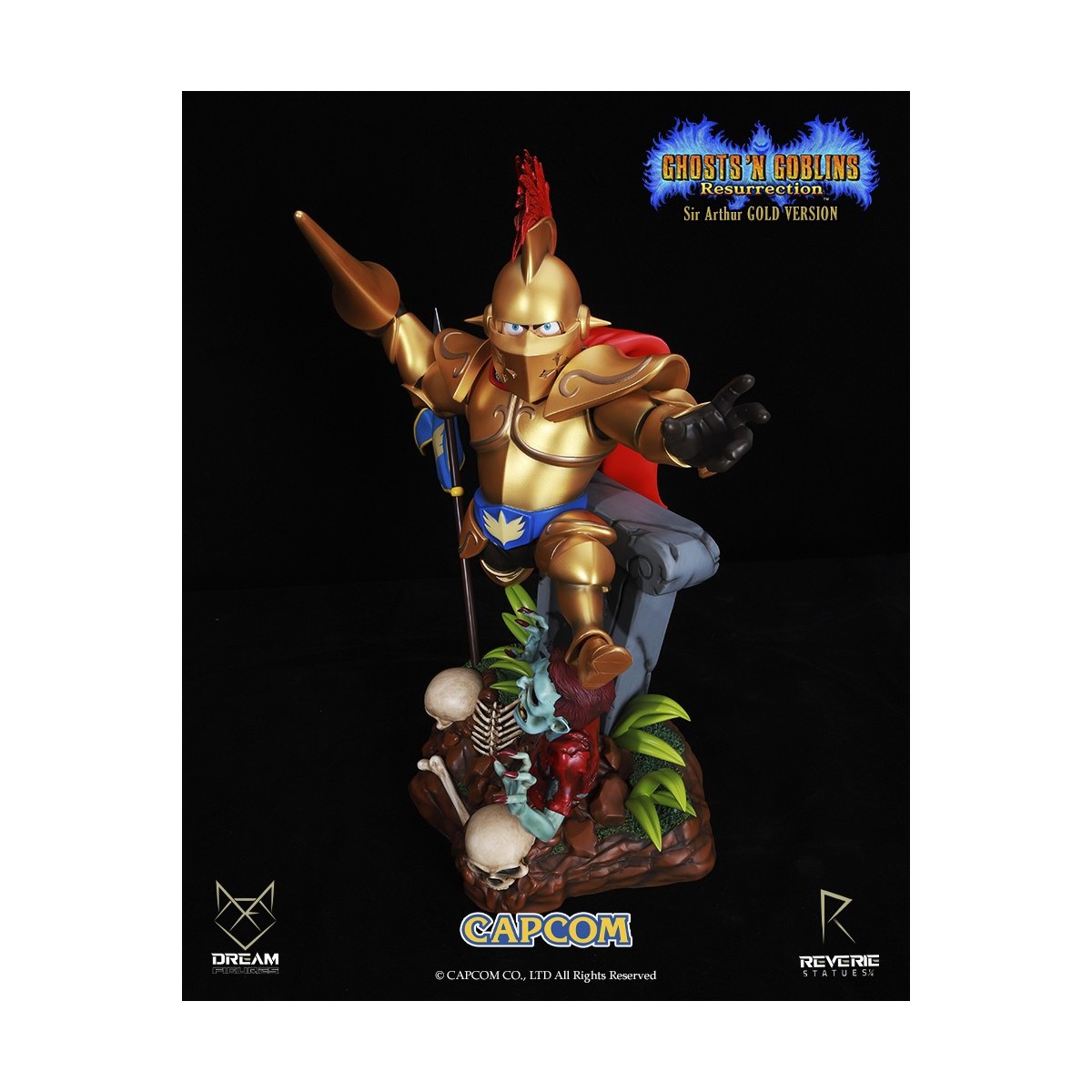 Figuras de ensueño - Armadura dorada de Sir Arthur - Ghost 'n Goblins Resurrection