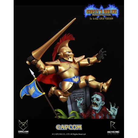 Figuras de ensueño - Armadura dorada de Sir Arthur - Ghost 'n Goblins Resurrection
