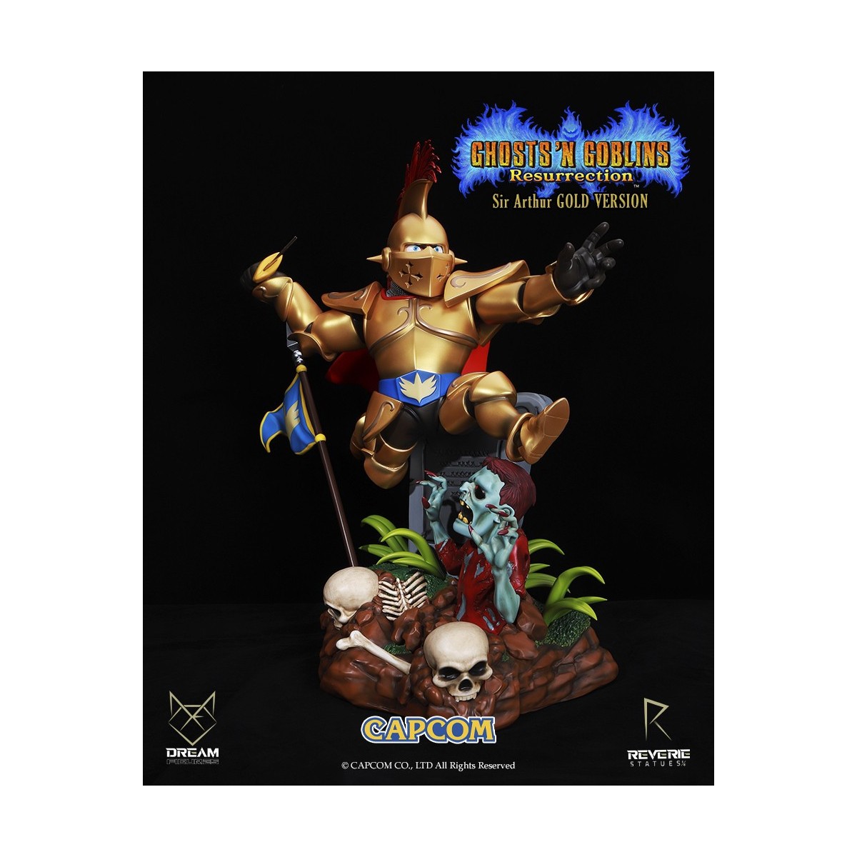 Figuras de ensueño - Armadura dorada de Sir Arthur - Ghost 'n Goblins Resurrection