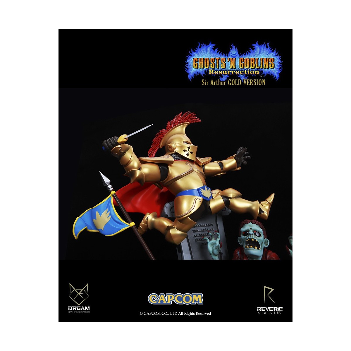 Figuras de ensueño - Armadura dorada de Sir Arthur - Ghost 'n Goblins Resurrection