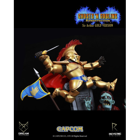 Figuras de ensueño - Armadura dorada de Sir Arthur - Ghost 'n Goblins Resurrection