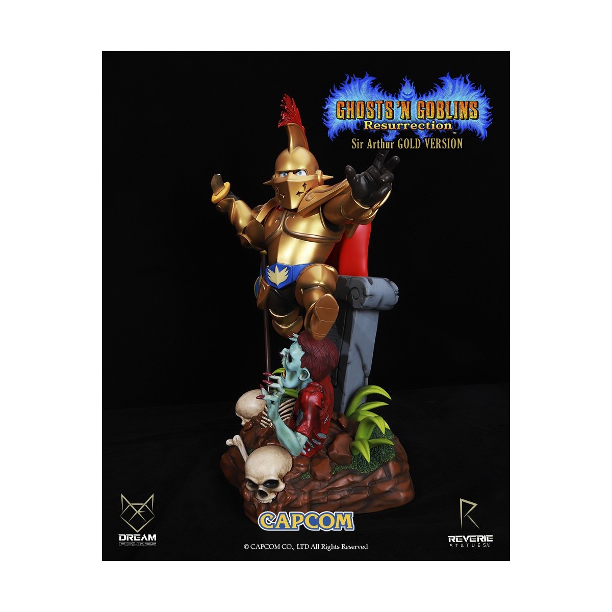 Figuras de ensueño - Armadura dorada de Sir Arthur - Ghost 'n Goblins Resurrection