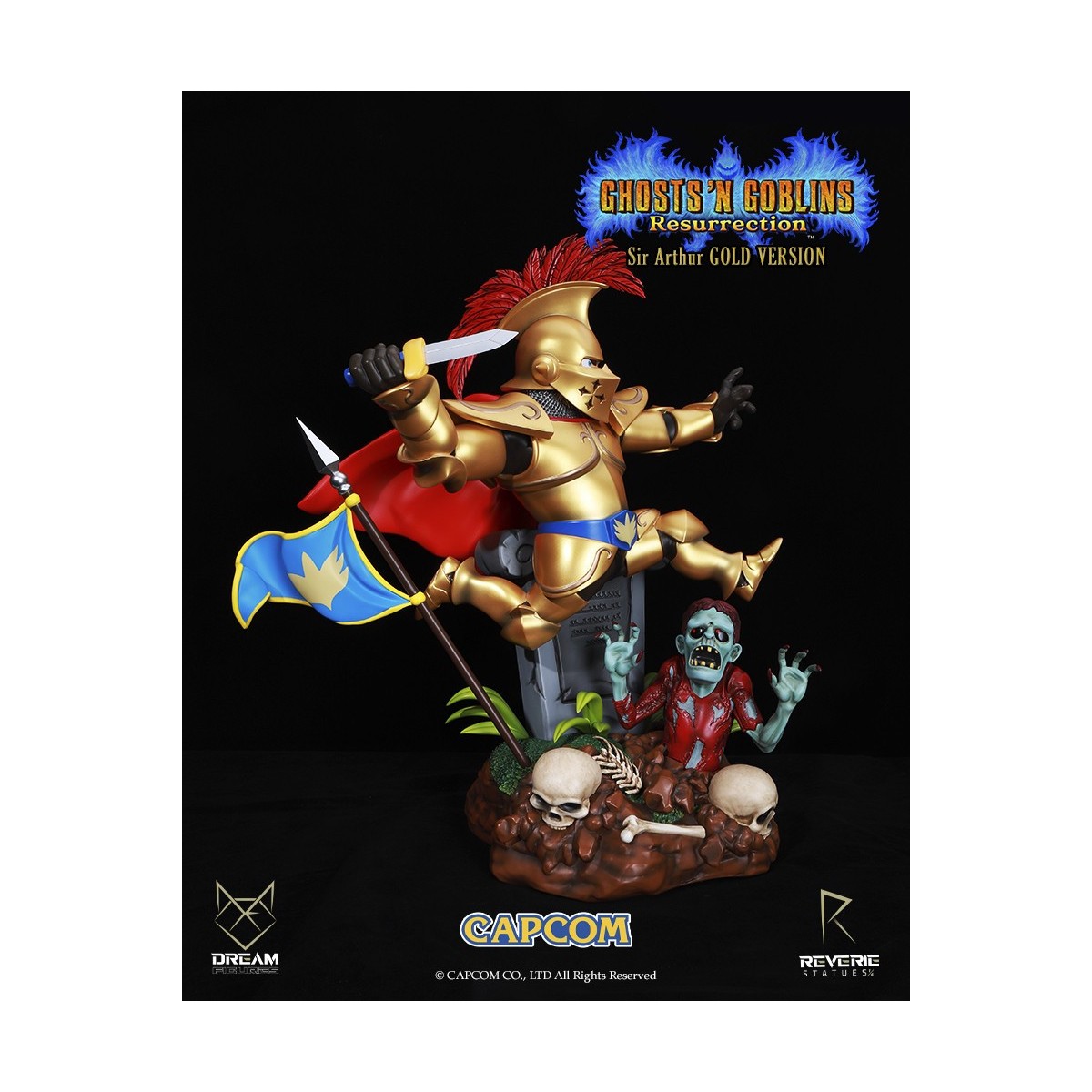Figuras de ensueño - Armadura dorada de Sir Arthur - Ghost 'n Goblins Resurrection