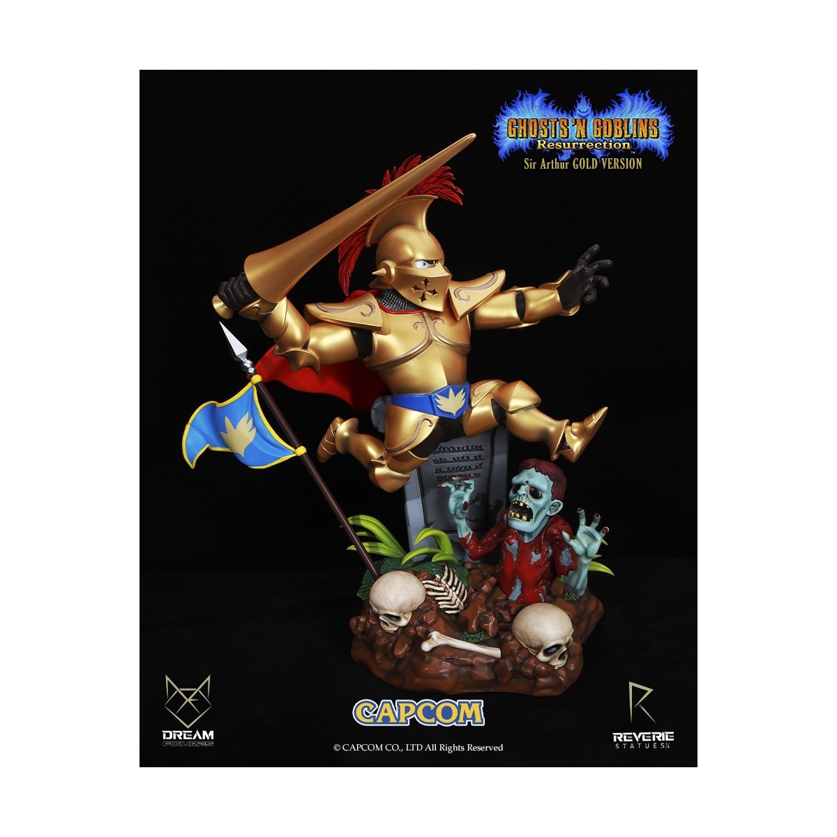 Figuras de ensueño - Armadura dorada de Sir Arthur - Ghost 'n Goblins Resurrection