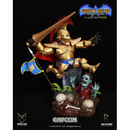 Figuras de ensueño - Armadura dorada de Sir Arthur - Ghost 'n Goblins Resurrection