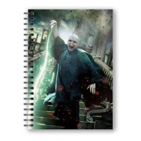 NOTEBOOOK - VOLDEMORT POSTER 3D EFFECT - HARRY POTTER