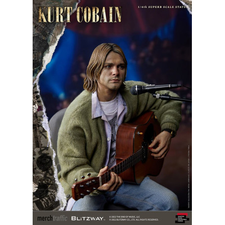 Prime 1 Studio/Blitzway - Estatuilla de Kurt Cobain a escala 1/4 Unplugged