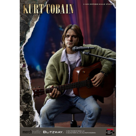 Prime 1 Studio/Blitzway - Estatuilla de Kurt Cobain a escala 1/4 Unplugged
