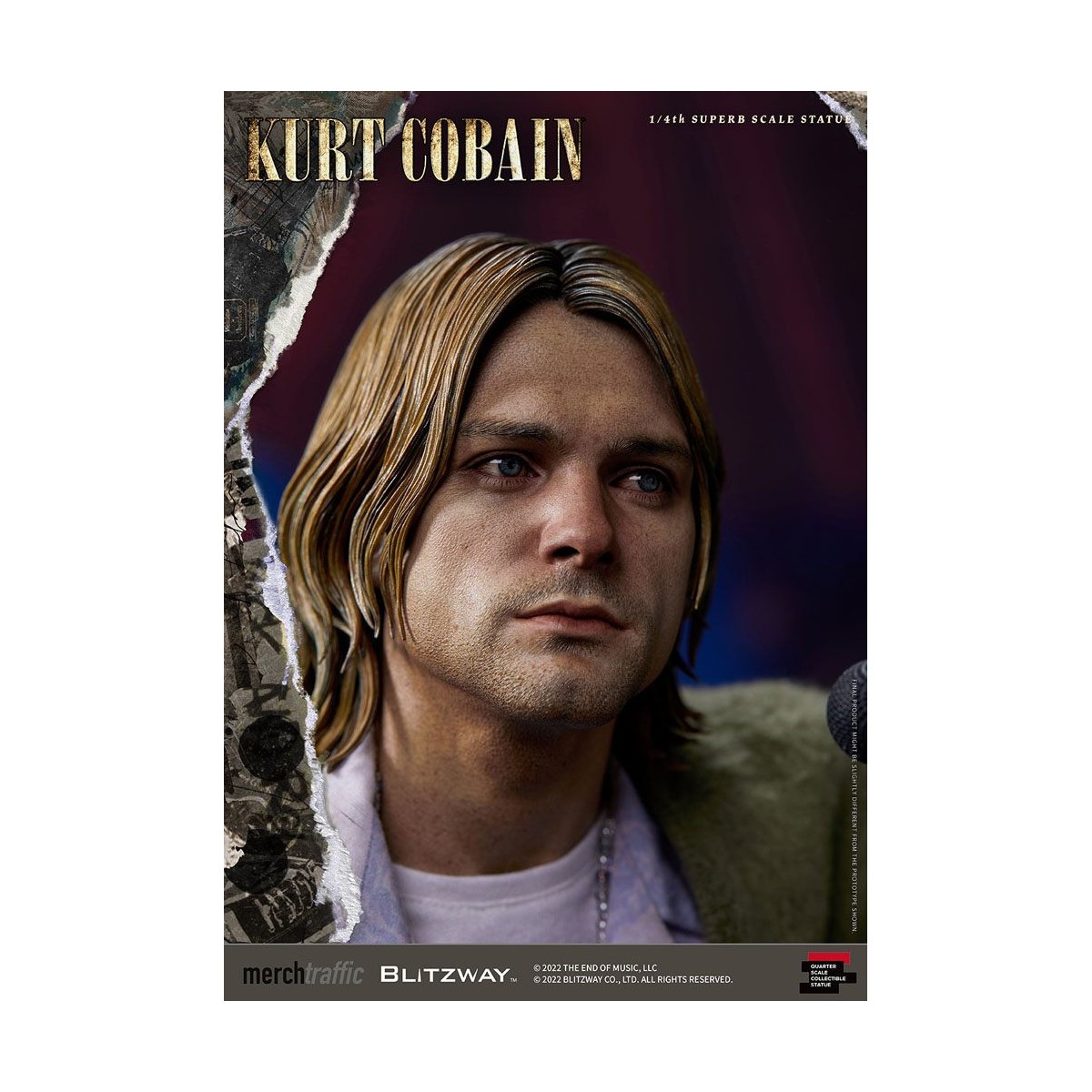 Prime 1 Studio/Blitzway - Estatuilla de Kurt Cobain a escala 1/4 Unplugged