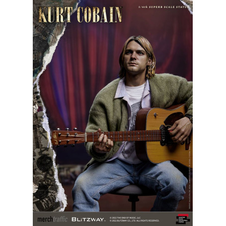 Prime 1 Studio/Blitzway - Estatuilla de Kurt Cobain a escala 1/4 Unplugged
