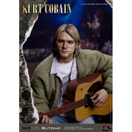 Prime 1 Studio/Blitzway - Estatuilla de Kurt Cobain a escala 1/4 Unplugged