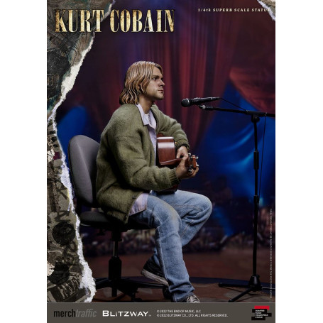 Prime 1 Studio/Blitzway - Estatuilla de Kurt Cobain a escala 1/4 Unplugged