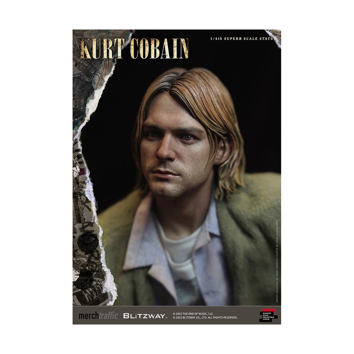 Prime 1 Studio/Blitzway - Estatuilla de Kurt Cobain a escala 1/4 Unplugged