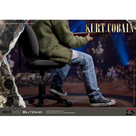 Prime 1 Studio/Blitzway - Estatuilla de Kurt Cobain a escala 1/4 Unplugged