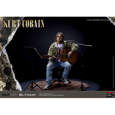 Prime 1 Studio/Blitzway - Estatuilla de Kurt Cobain a escala 1/4 Unplugged