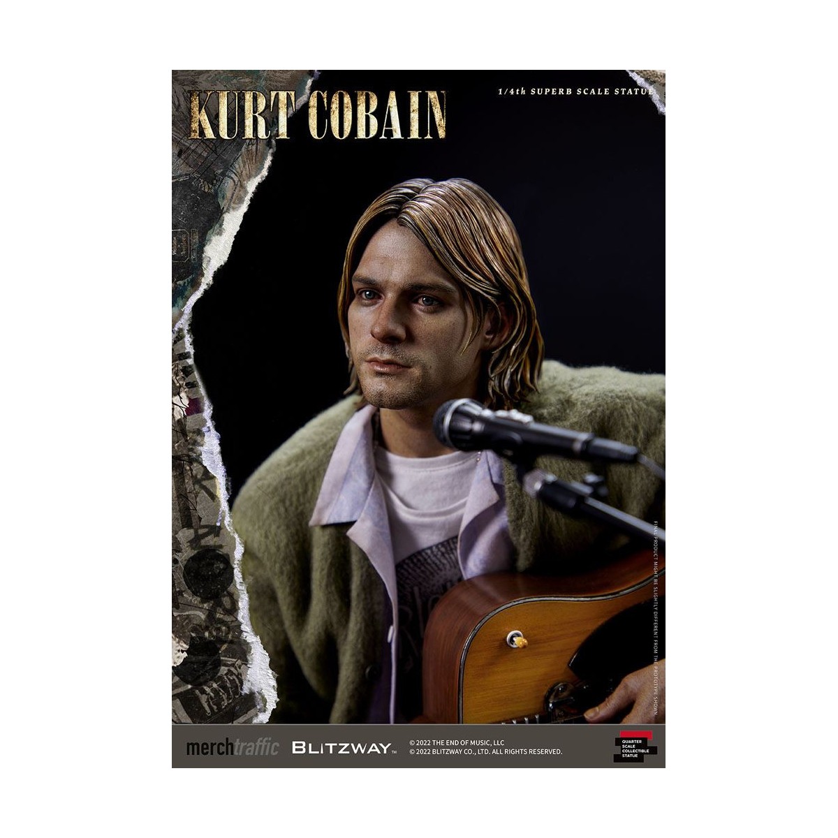 Prime 1 Studio/Blitzway - Estatuilla de Kurt Cobain a escala 1/4 Unplugged