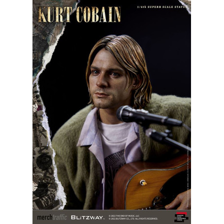 Prime 1 Studio/Blitzway - Estatuilla de Kurt Cobain a escala 1/4 Unplugged