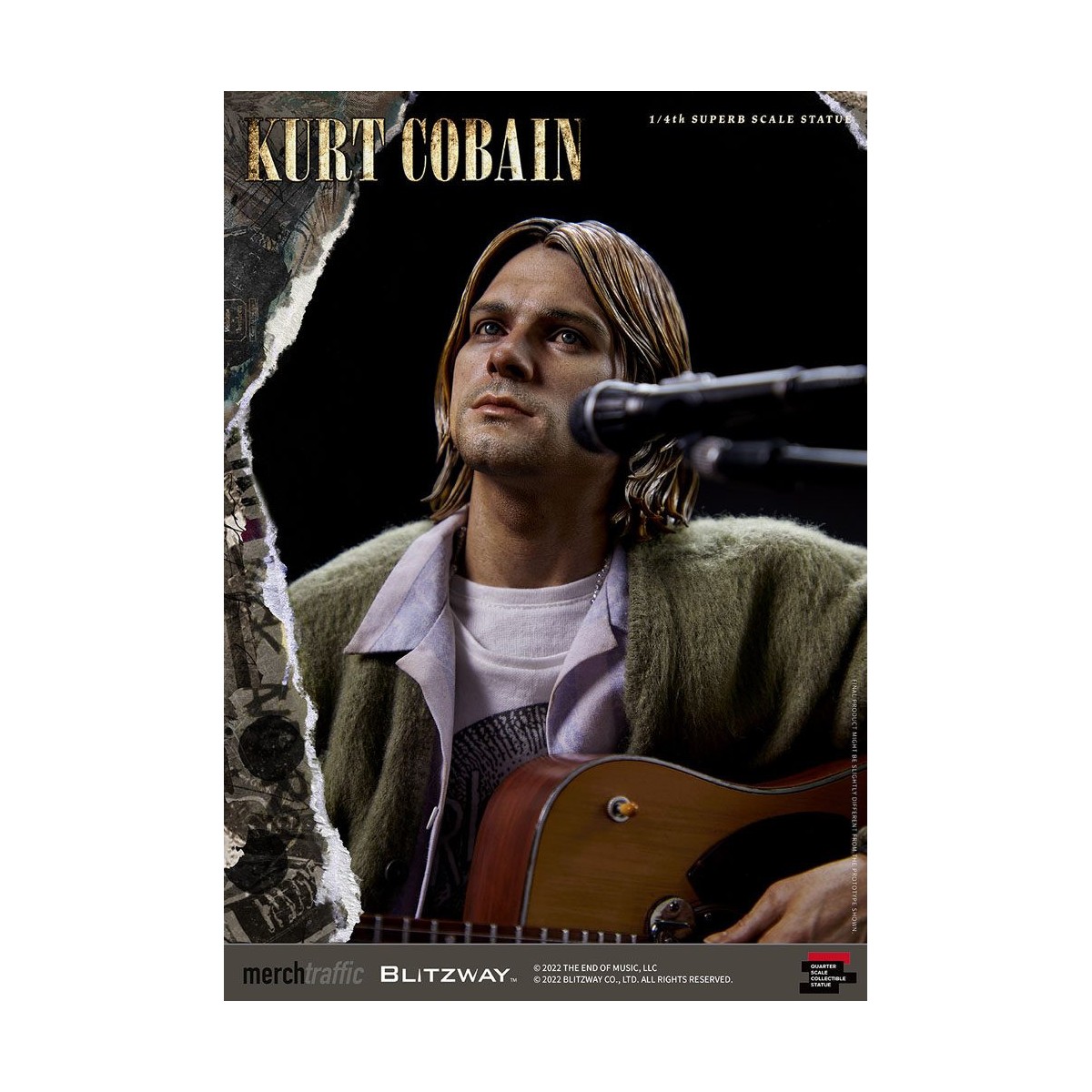 Prime 1 Studio/Blitzway - Estatuilla de Kurt Cobain a escala 1/4 Unplugged