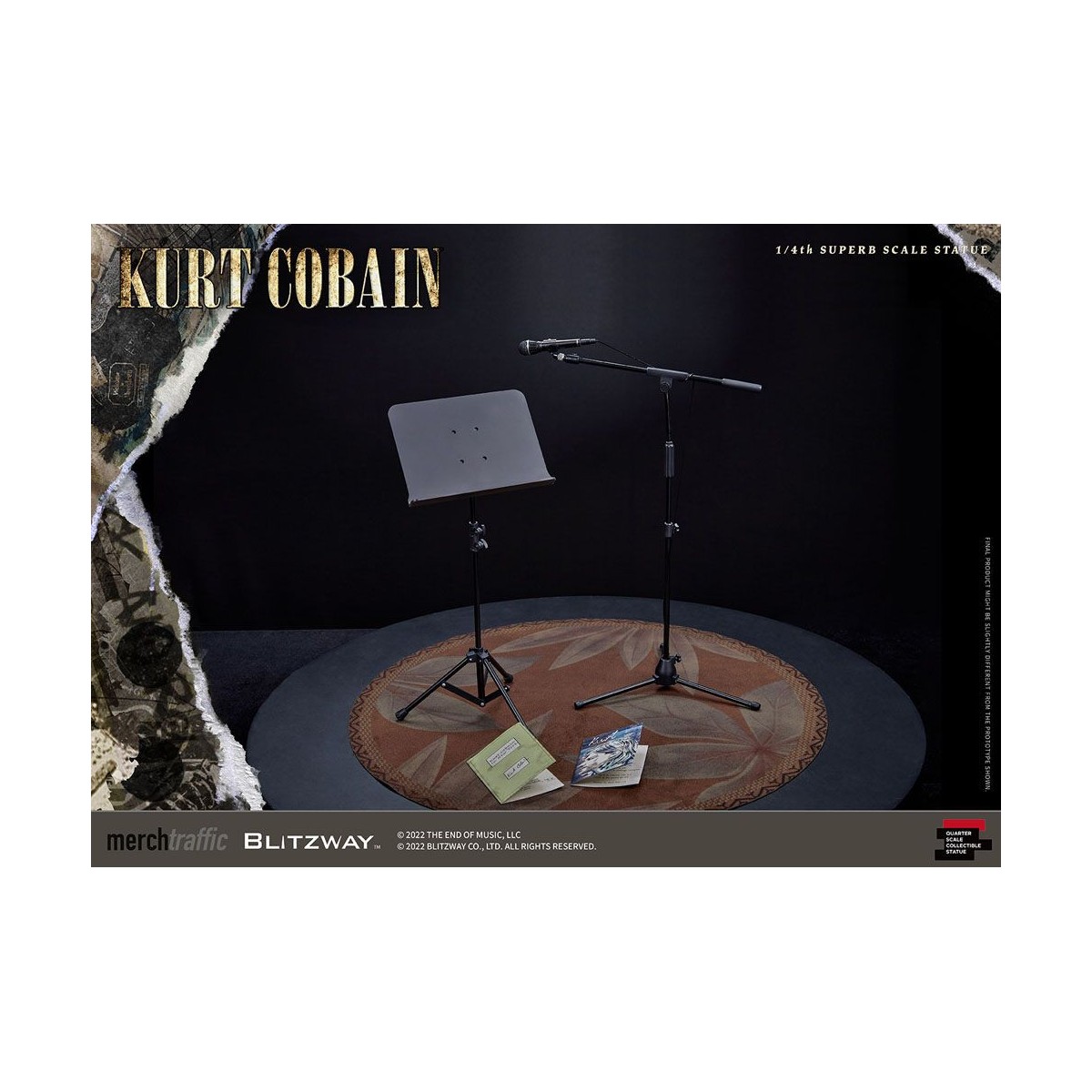 Prime 1 Studio/Blitzway - Estatuilla de Kurt Cobain a escala 1/4 Unplugged