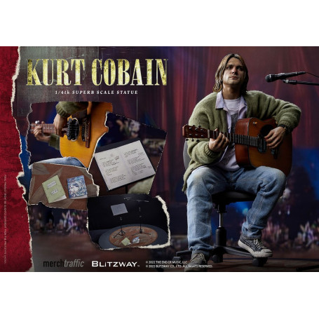 Prime 1 Studio/Blitzway - Estatuilla de Kurt Cobain a escala 1/4 Unplugged