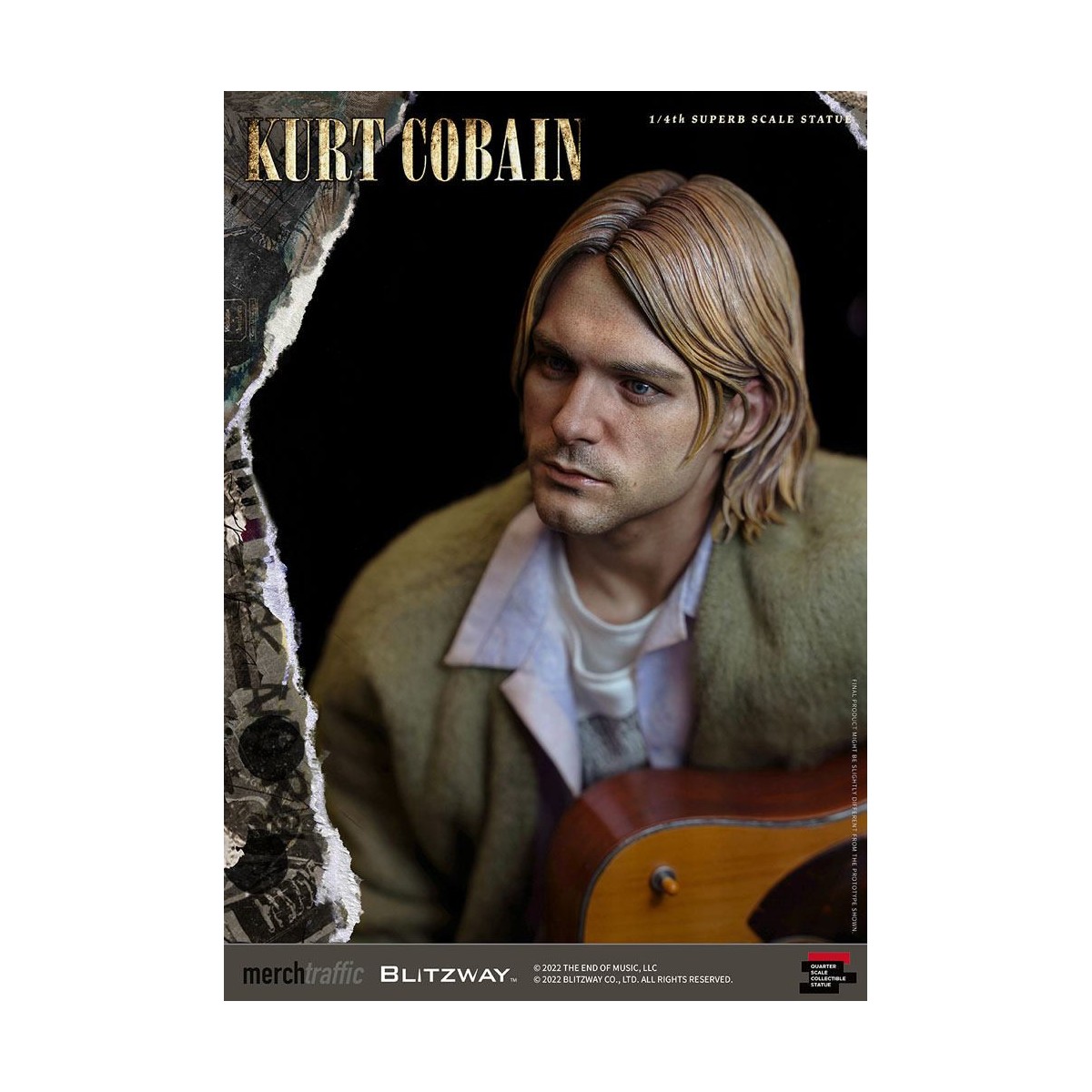 Prime 1 Studio/Blitzway - Estatuilla de Kurt Cobain a escala 1/4 Unplugged
