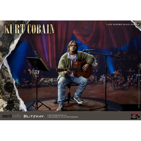 Prime 1 Studio/Blitzway - Estatuilla de Kurt Cobain a escala 1/4 Unplugged
