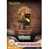 Reino de las Bestias Diorama de Shrek - Gato con Botas PVC D-Stage