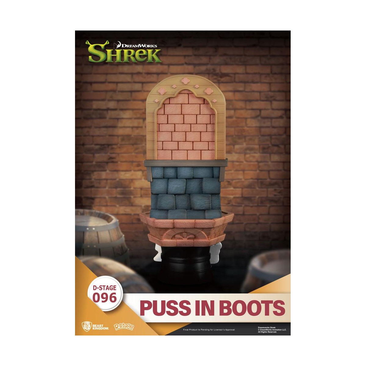 Reino de las Bestias Diorama de Shrek - Gato con Botas PVC D-Stage
