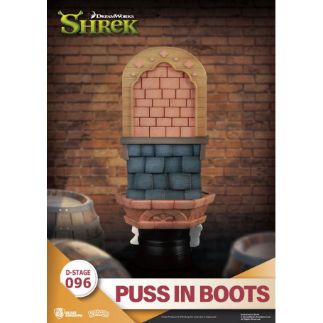 Reino de las Bestias Diorama de Shrek - Gato con Botas PVC D-Stage
