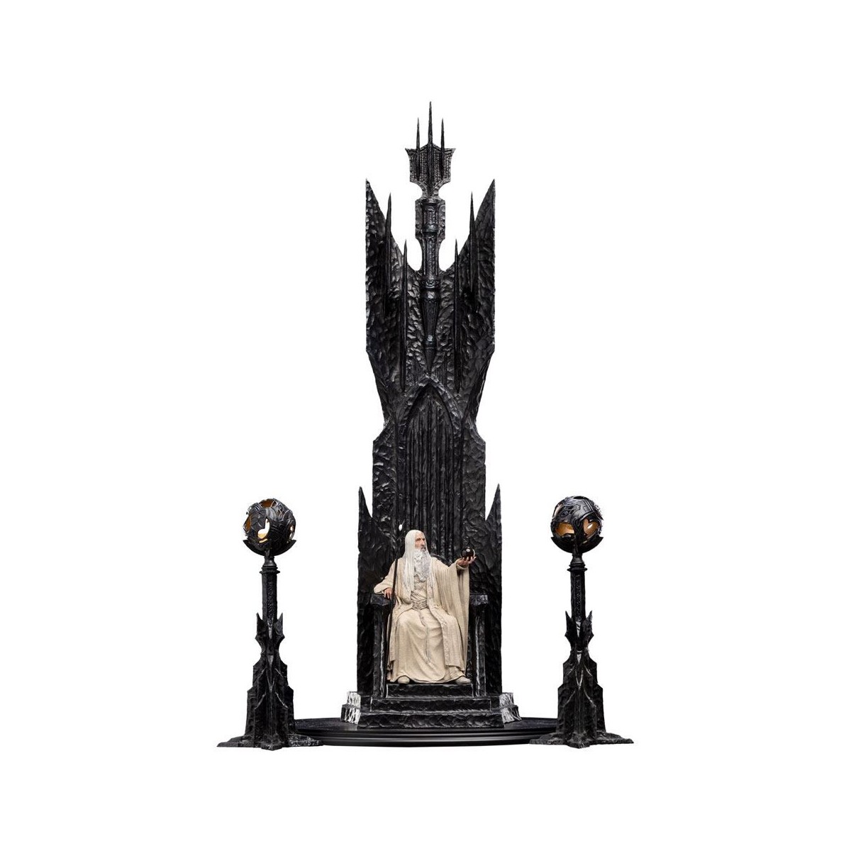 Weta - El Señor de los Anillos - Estatua de Saruman el Blanco en el Trono 1/6