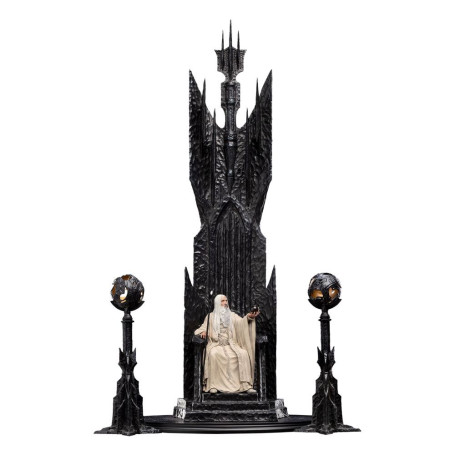 Weta - El Señor de los Anillos - Estatua de Saruman el Blanco en el Trono 1/6