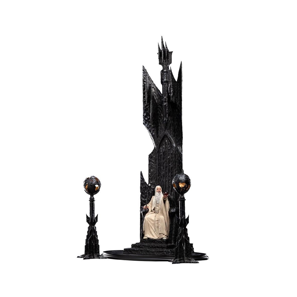 Weta - El Señor de los Anillos - Estatua de Saruman el Blanco en el Trono 1/6