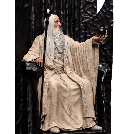 Weta - El Señor de los Anillos - Estatua de Saruman el Blanco en el Trono 1/6