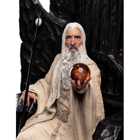 Weta - El Señor de los Anillos - Estatua de Saruman el Blanco en el Trono 1/6