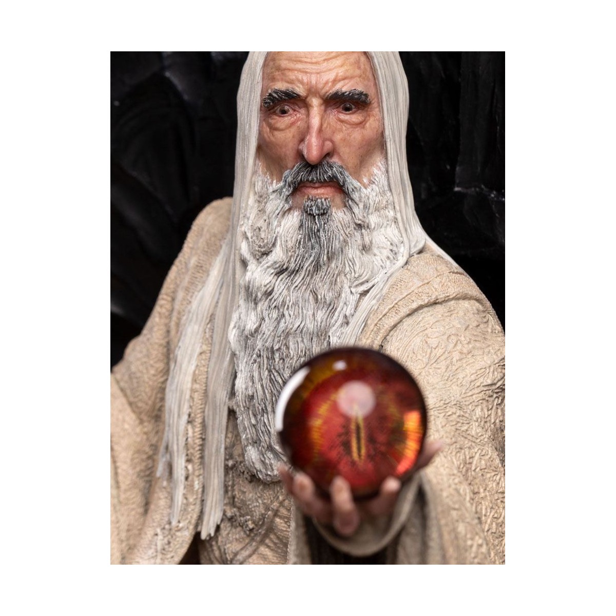 Weta - El Señor de los Anillos - Estatua de Saruman el Blanco en el Trono 1/6
