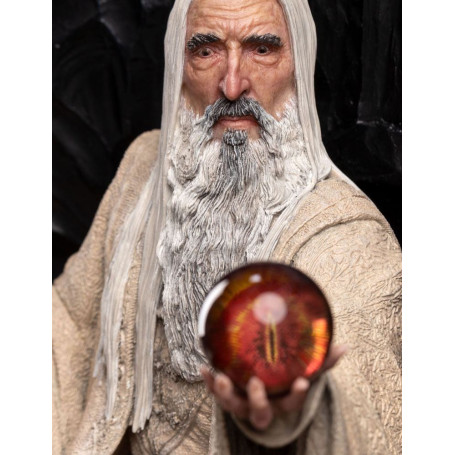 Weta - El Señor de los Anillos - Estatua de Saruman el Blanco en el Trono 1/6