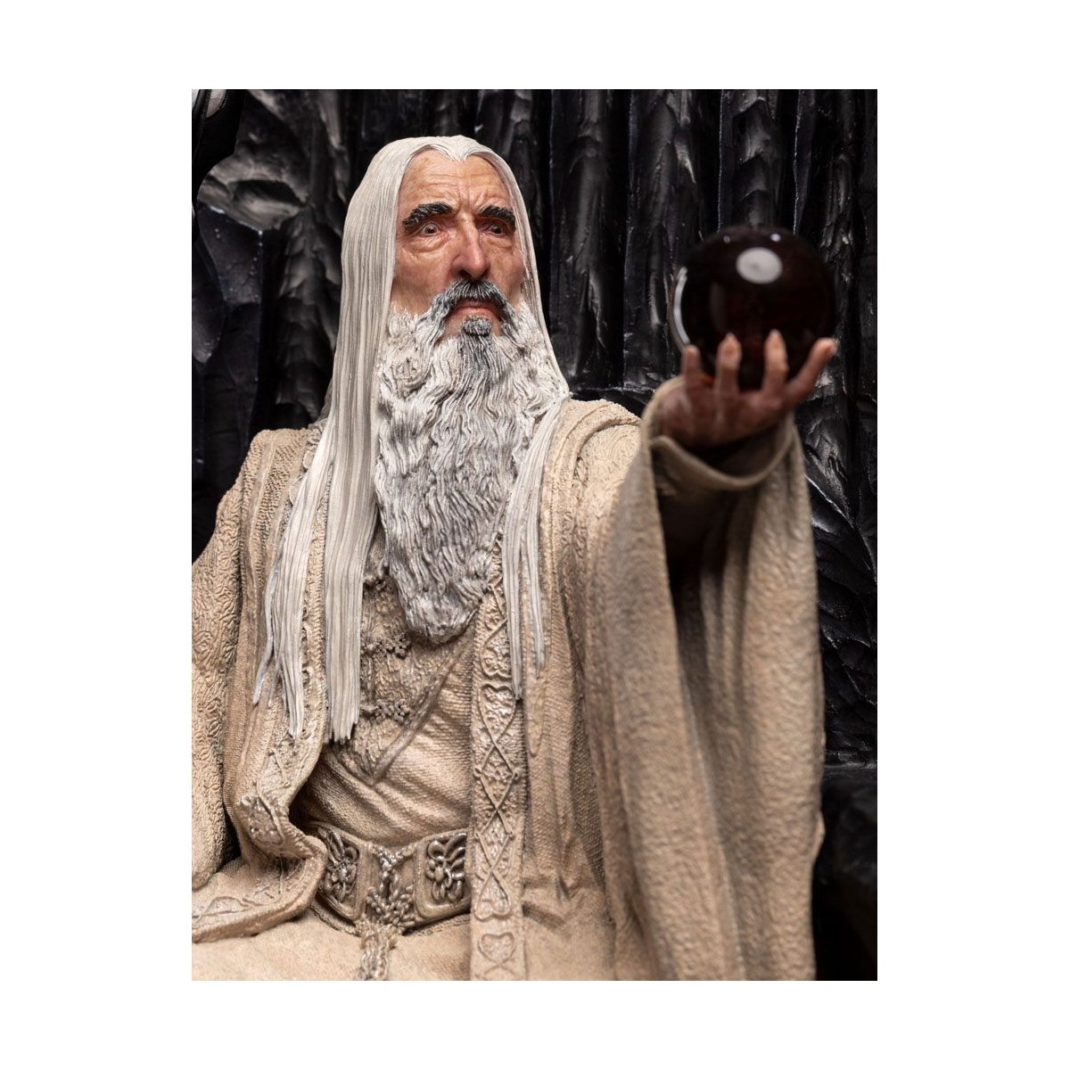 Weta - El Señor de los Anillos - Estatua de Saruman el Blanco en el Trono 1/6