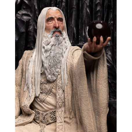 Weta - El Señor de los Anillos - Estatua de Saruman el Blanco en el Trono 1/6
