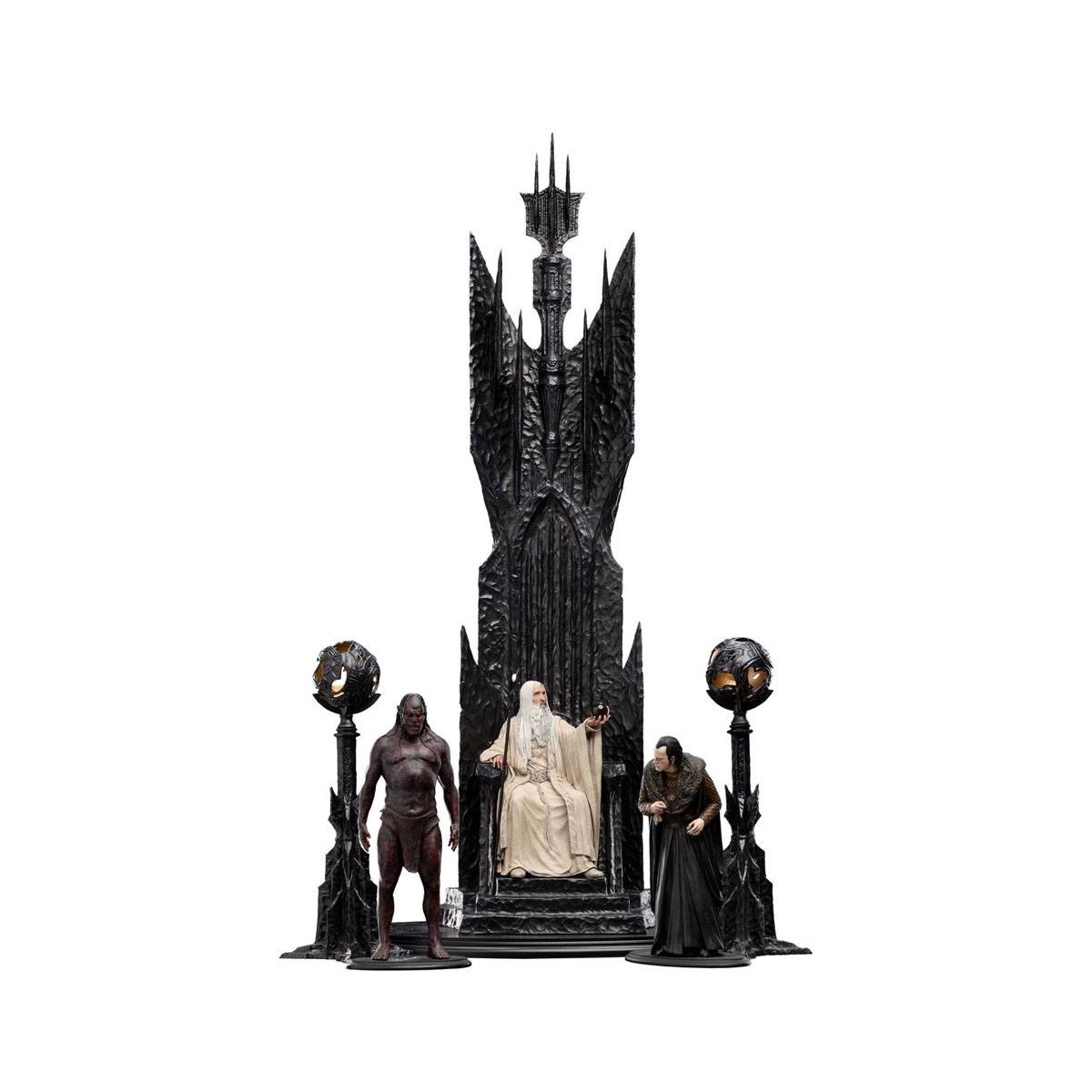 Weta - El Señor de los Anillos - Estatua de Saruman el Blanco en el Trono 1/6