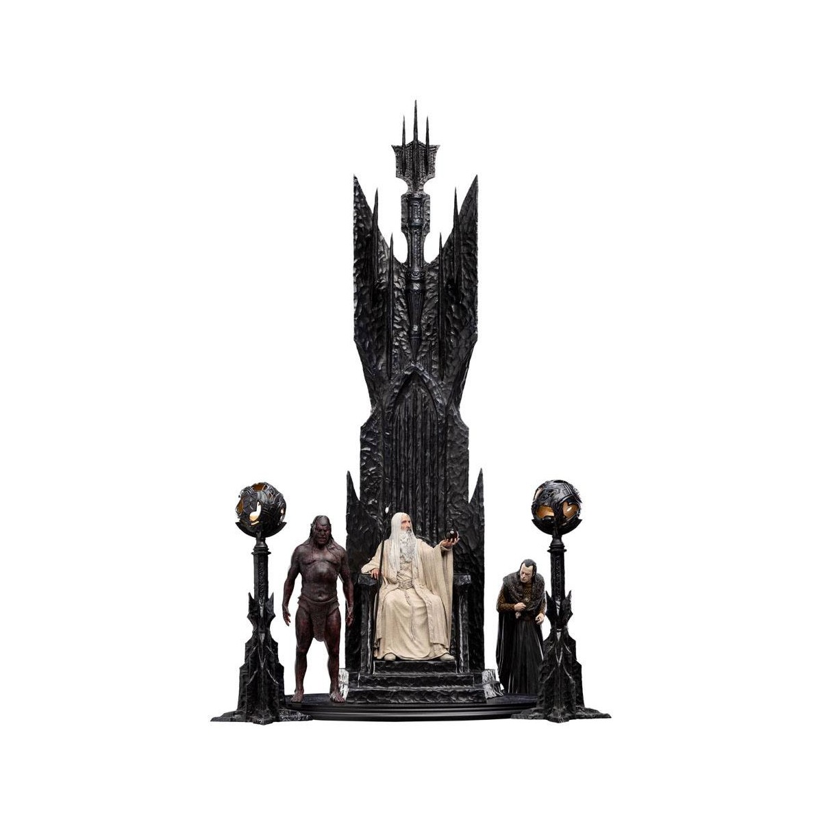 Weta - El Señor de los Anillos - Estatua de Saruman el Blanco en el Trono 1/6