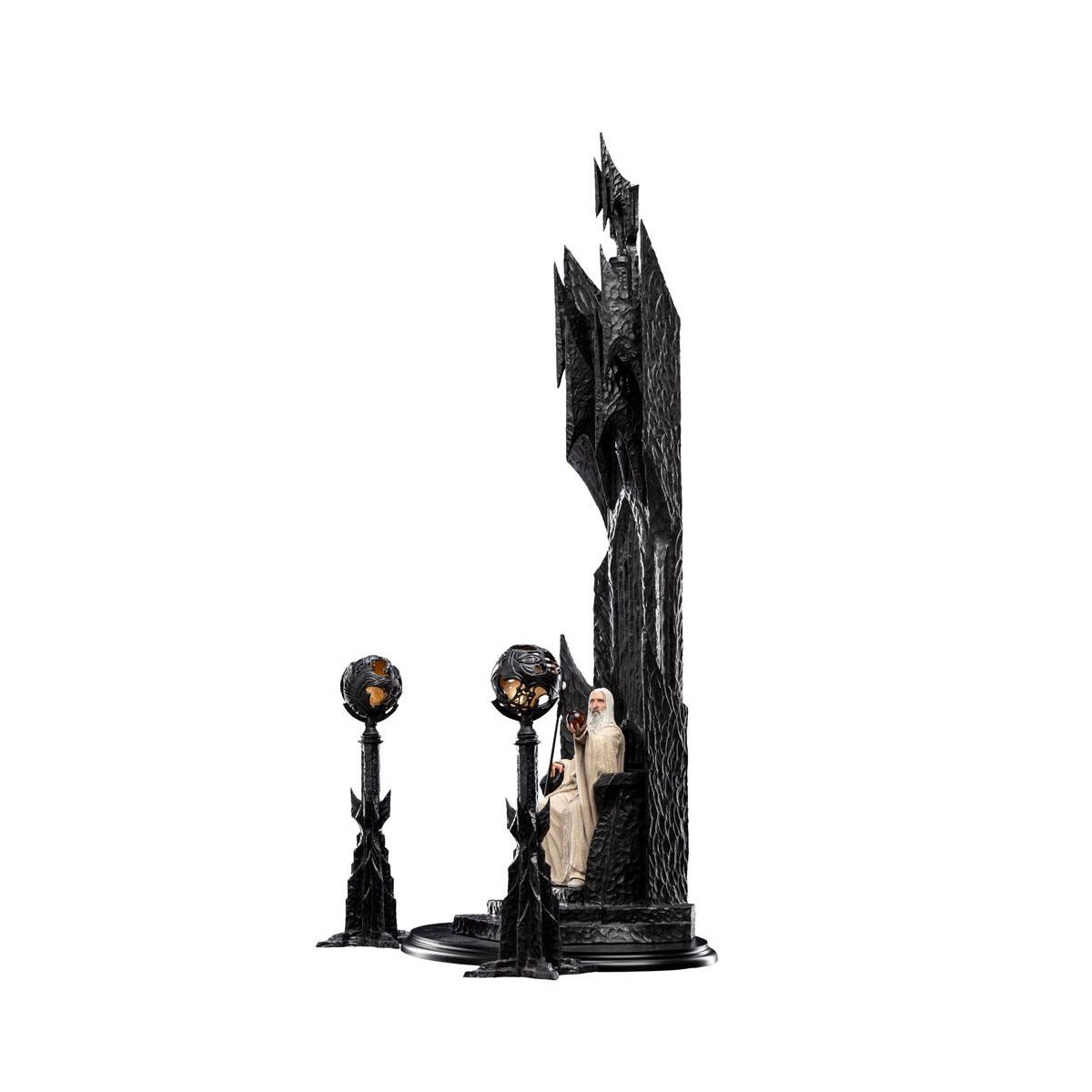 Weta - El Señor de los Anillos - Estatua de Saruman el Blanco en el Trono 1/6