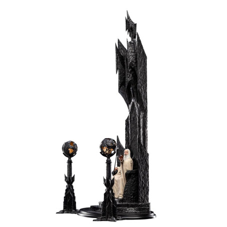 Weta - El Señor de los Anillos - Estatua de Saruman el Blanco en el Trono 1/6
