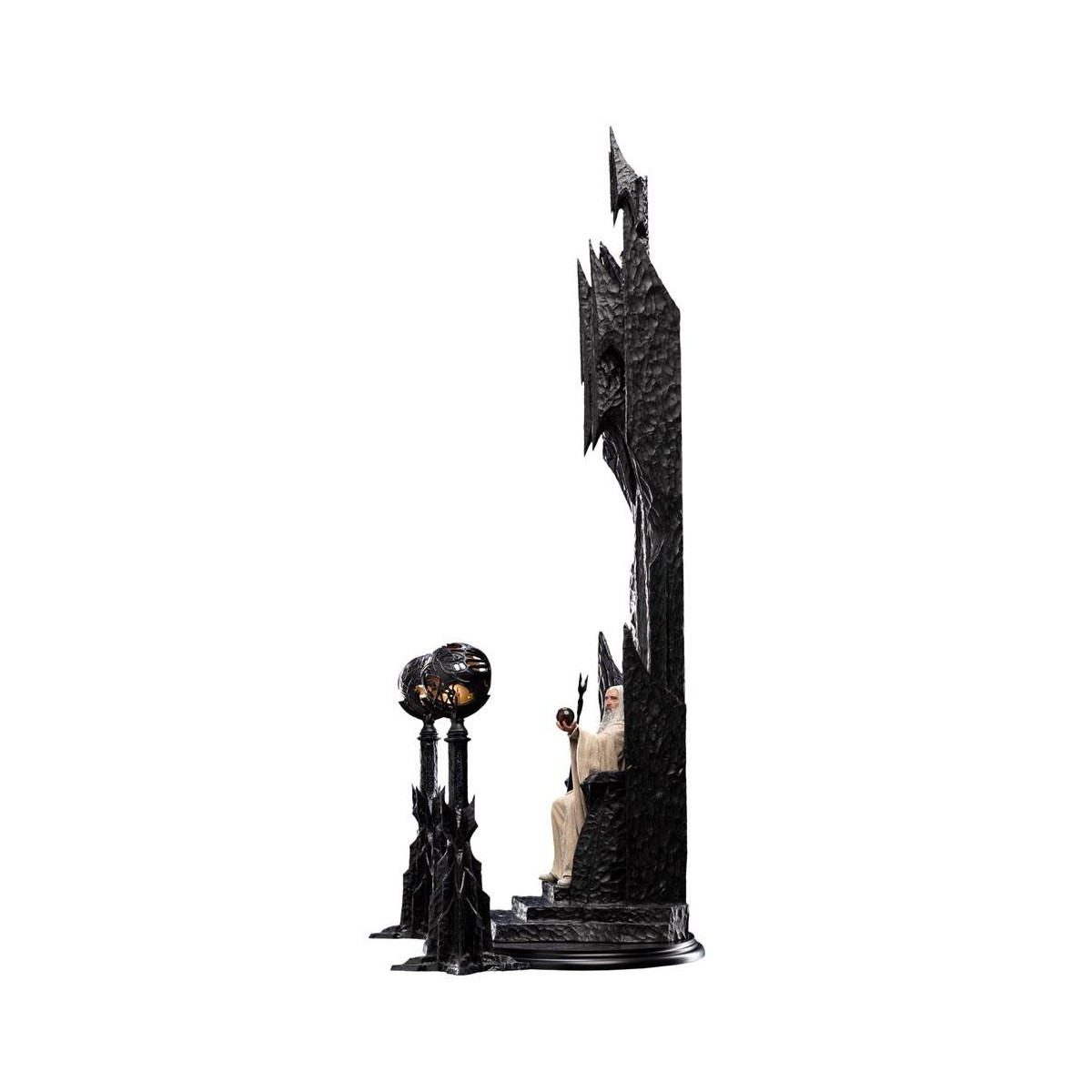 Weta - El Señor de los Anillos - Estatua de Saruman el Blanco en el Trono 1/6
