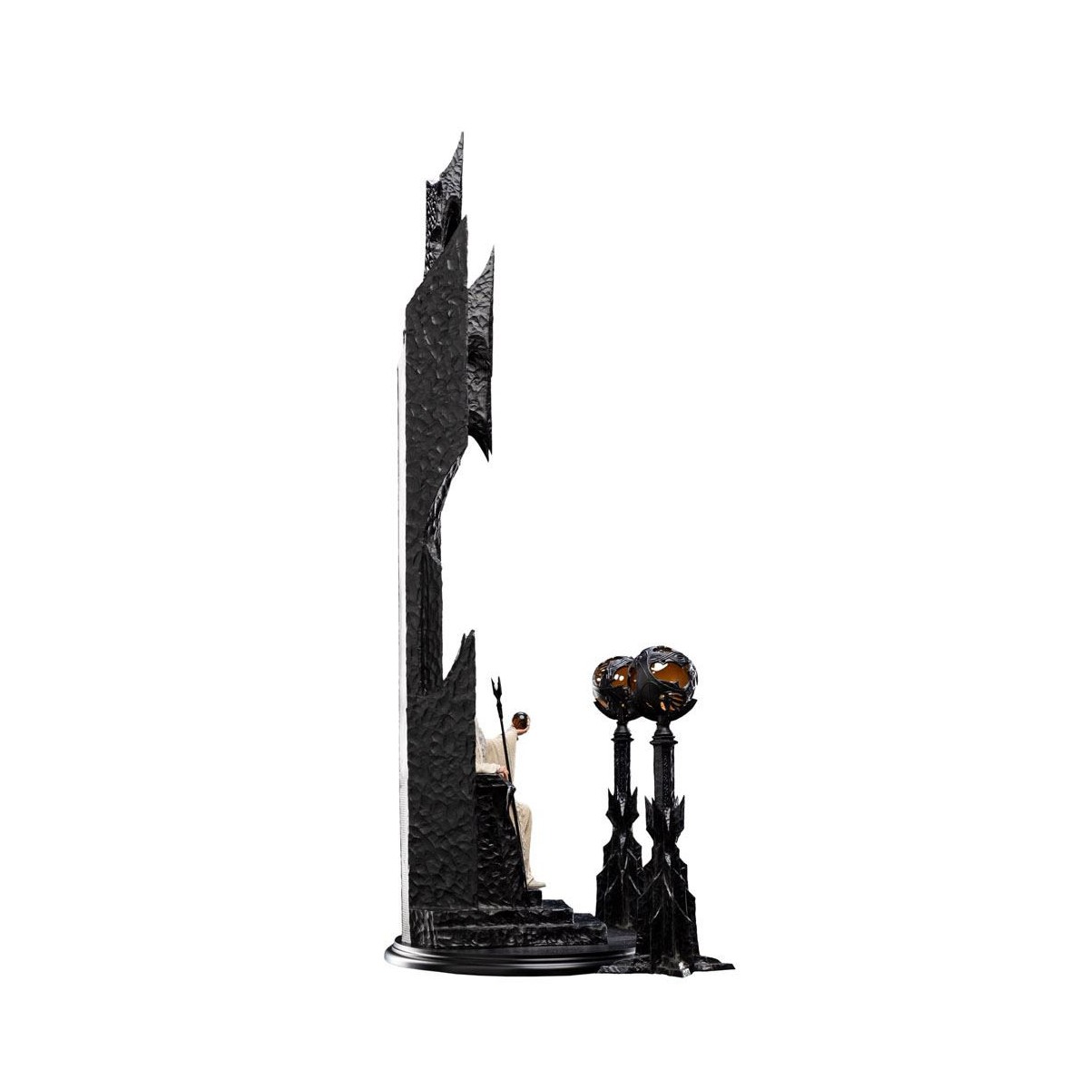 Weta - El Señor de los Anillos - Estatua de Saruman el Blanco en el Trono 1/6