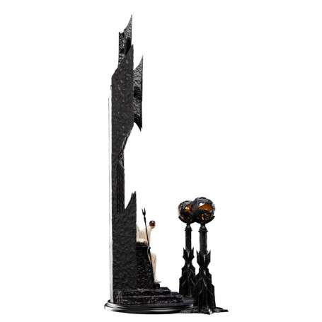 Weta - El Señor de los Anillos - Estatua de Saruman el Blanco en el Trono 1/6