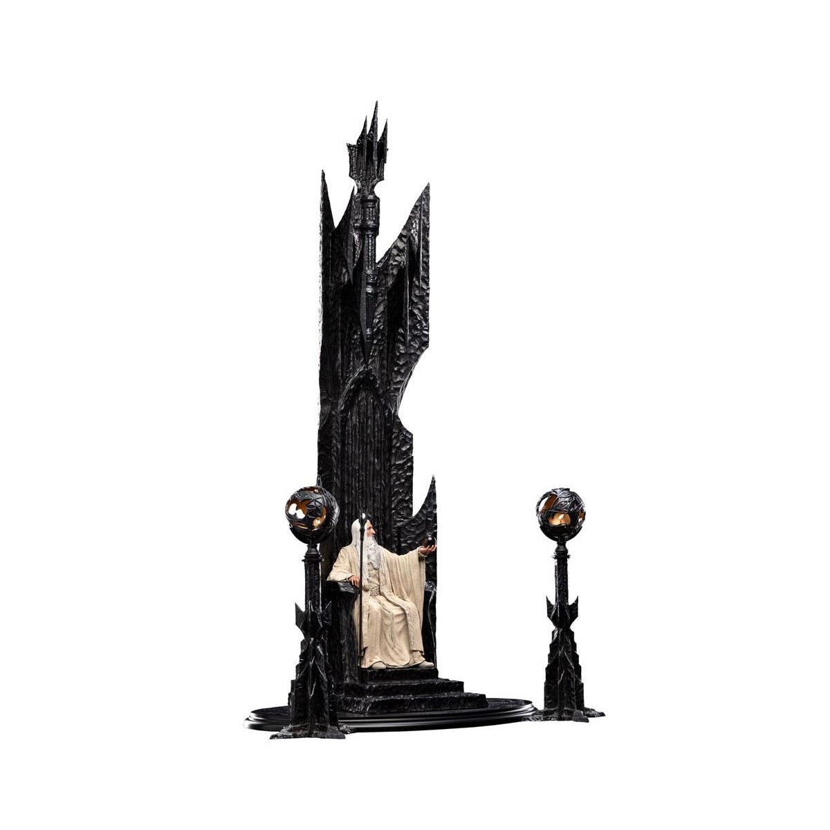 Weta - El Señor de los Anillos - Estatua de Saruman el Blanco en el Trono 1/6