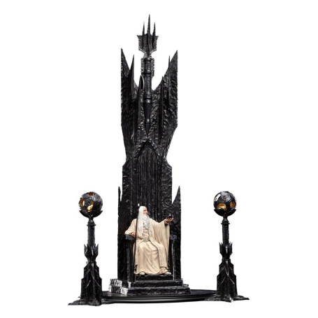 Weta - El Señor de los Anillos - Estatua de Saruman el Blanco en el Trono 1/6