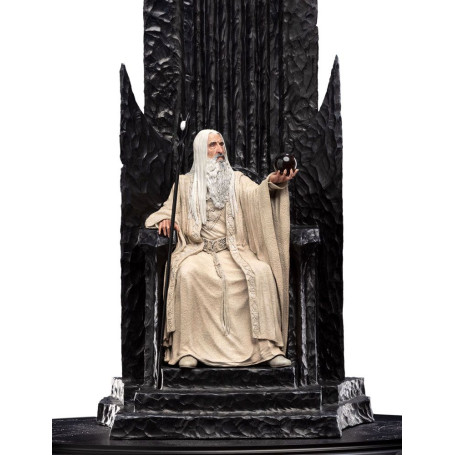 Weta - El Señor de los Anillos - Estatua de Saruman el Blanco en el Trono 1/6